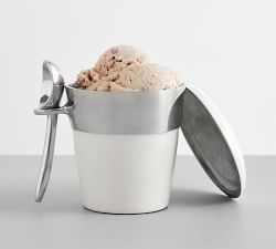 Lunares Handcrafted Ice Cream Serving Set with Scoop