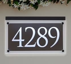 Metallic Crystal LEDTrajan Engraved Address Sign