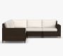 Torrey Wicker 5-Piece Square Arm Outdoor Sectional (101")