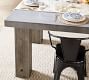 Abbott Concrete &amp; Acacia Chunky Leg Outdoor Dining Table (96")