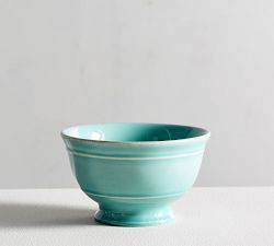 Cambria Handcrafted Stoneware Footed Snack Bowl