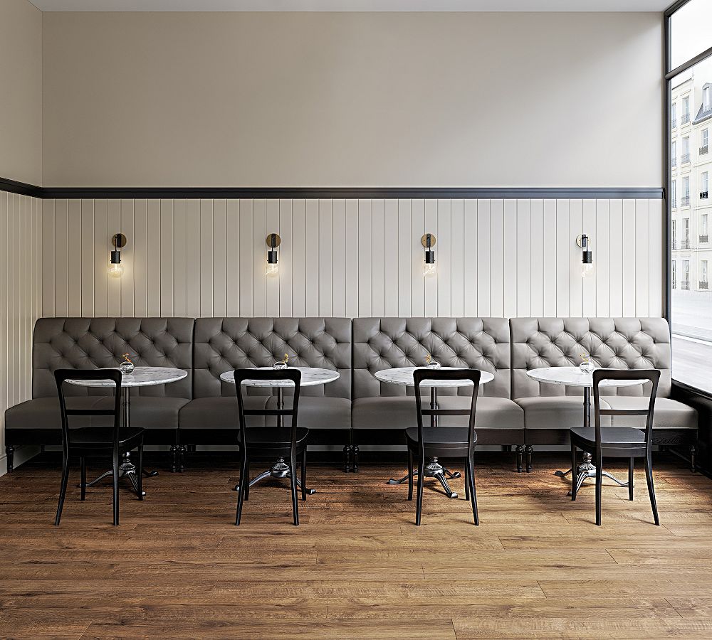 Hayworth Leather Modular Banquette by Pottery Barn