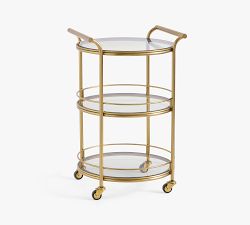 Three Tier Metal Bar Cart (20")