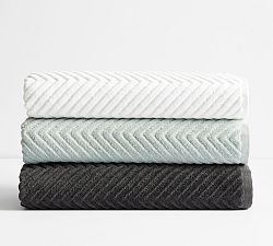 Chevron Sculpted Organic Towel
