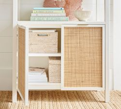 Westly Cane Open Bookcase with Doors (36")