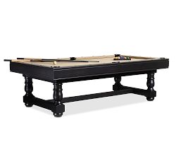 Turned-Leg Pool Table
