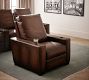 Turner Square Arm Leather Media Single Chair