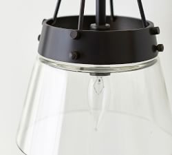 Caldwell Recycled Flared Glass Sconce (15'')