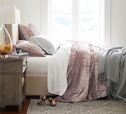 Crinkle Velvet Duvet Cover &amp; Shams