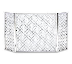 Hartwick Tri-Panel Firescreen - Nickel