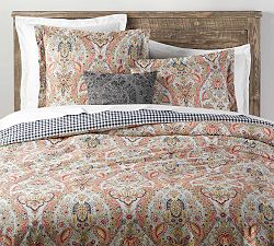 Florentine Paisley Percale Duvet Cover
