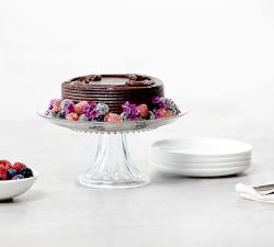 Jupiter Beaded Glass Cake Stand