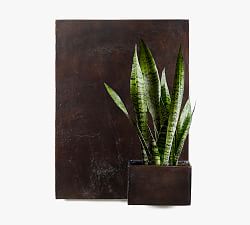 Tall Antique Rust Wall Planters