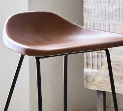 Brenner Leather Counter Stool