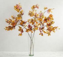 Faux Autumn Oak Branch