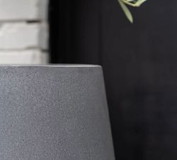 Lightweight Rounded Cylinder Fiberstone Planters