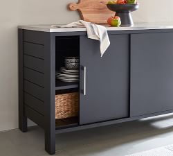 Malibu Metal Outdoor Kitchen Double Cabinet (58")