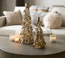 Lit Rustic Leaf Trees