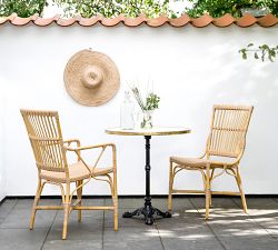 Piano Alu-Rattan Outdoor Dining Armchair