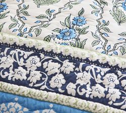 Roller Rabbit Trellis Floral Quilt