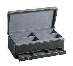 Saddle Leather Valet, Charcoal