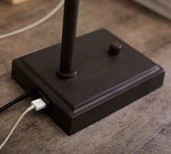 Seville LED USB Table Lamp (23"-33")