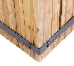 Teak Cube End Table