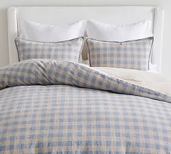 Dalton Check Linen Cotton Duvet Cover