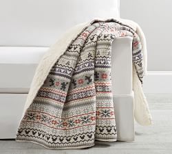 Disney Mickey Mouse Fair Isle Throw