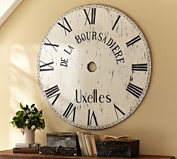 Oversized Painted Clock Face