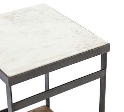 Upland Rectangular Marble End Table