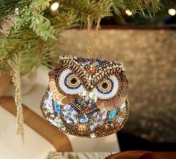 Beaded Owl Ornament