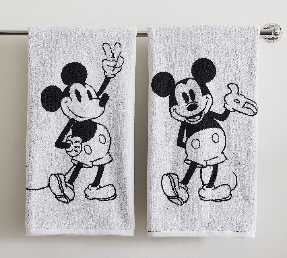 Disney Mickey Mouse Organic Reversible Towel | Pottery Barn