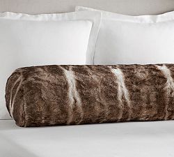 Fur Bolster Pillow Cover - 12 x 60"