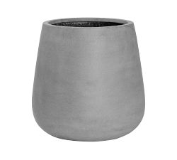 Lightweight Rounded Cylinder Fiberstone Planters