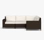 Torrey Wicker 4-Piece Square Arm Outdoor Sectional (101")