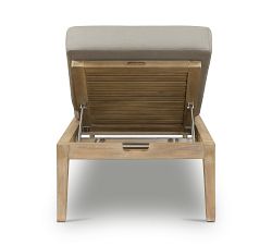 Ayla Outdoor Single Chaise Lounge