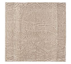 Gathered Faux Fur Throw - Ivory Tipped