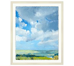 River Clouds Framed Print