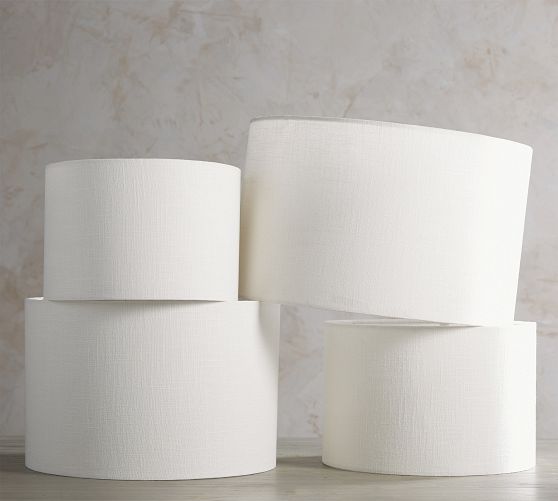 Gallery Textured Linen Straight-Sided Lamp Shade - Thumbnail 3