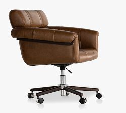 Illiana Leather Swivel Desk Chair