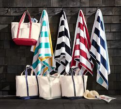 Reversible Awning Striped Beach Towel