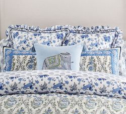 Roller Rabbit Trellis Floral Quilted Sham