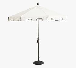 9' Round Outdoor Capri Patio Umbrella &ndash; Rustproof Aluminum Tilt Frame
