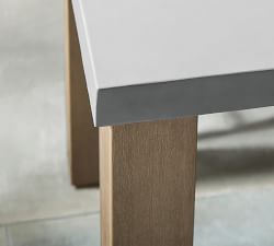 Abbott Concrete &amp; Acacia Outdoor Counter Height Table (40")