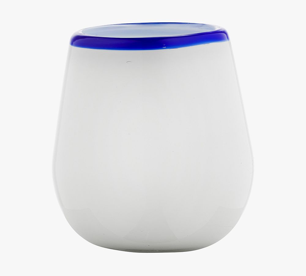 Baja Recycled Stemless Wine Glass Set by Pottery Barn