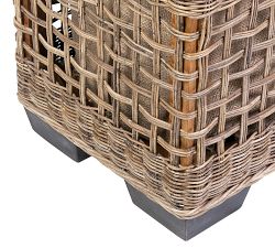 Rattan Shoe Storage Bench