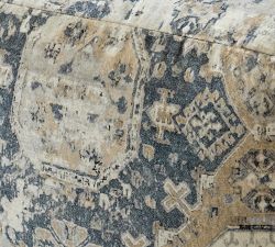 Zayden Velvet Printed Pouf