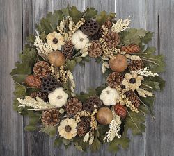 Dried Oak Forest Wreath