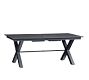 Indio Metal X-Base Extendable Outdoor Dining Table (76"-102")